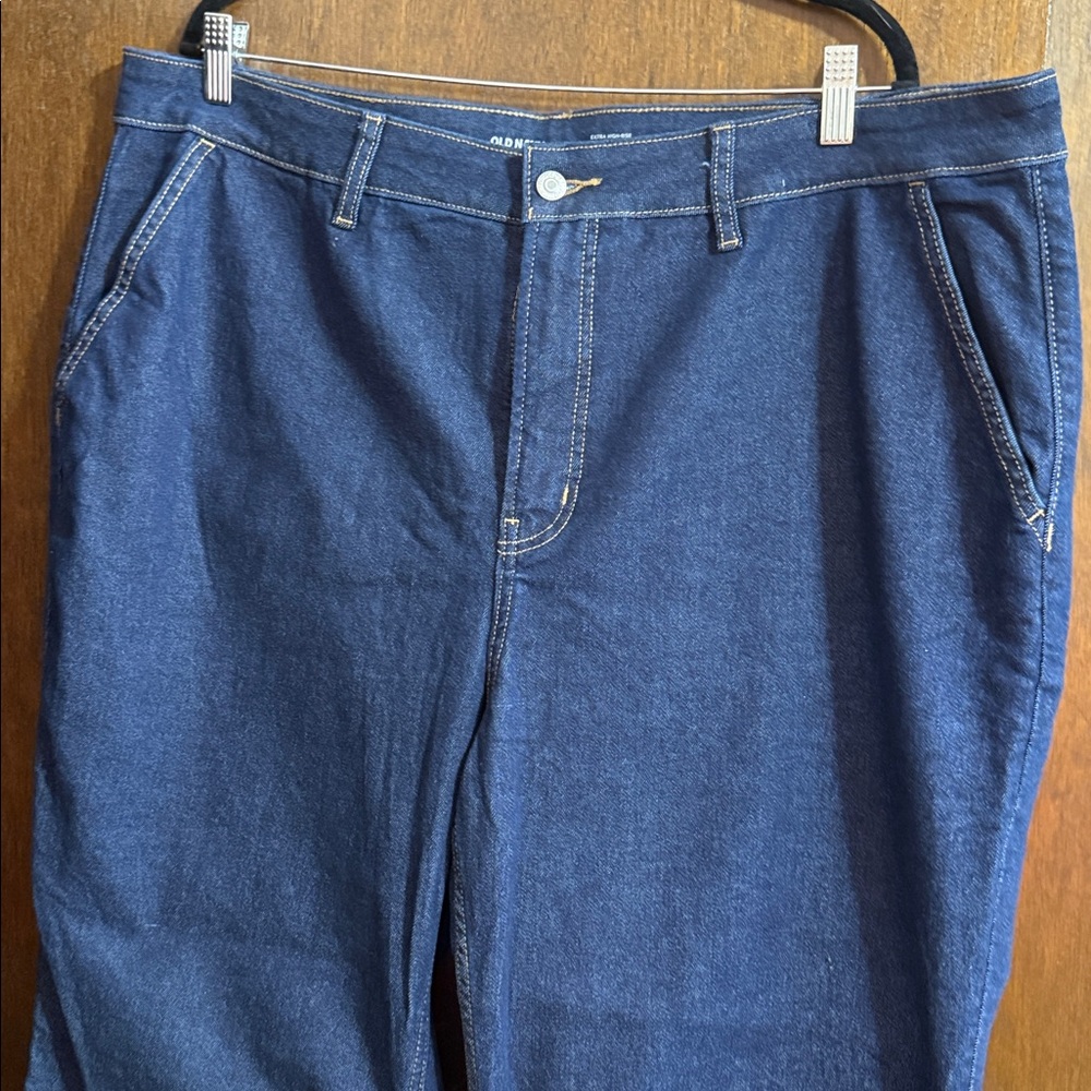 Women old navy flare trouser extra high rise  Blue Jeans